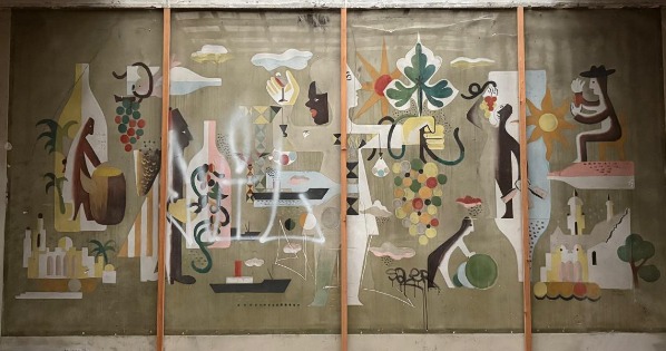 La fresque du Chai à vin