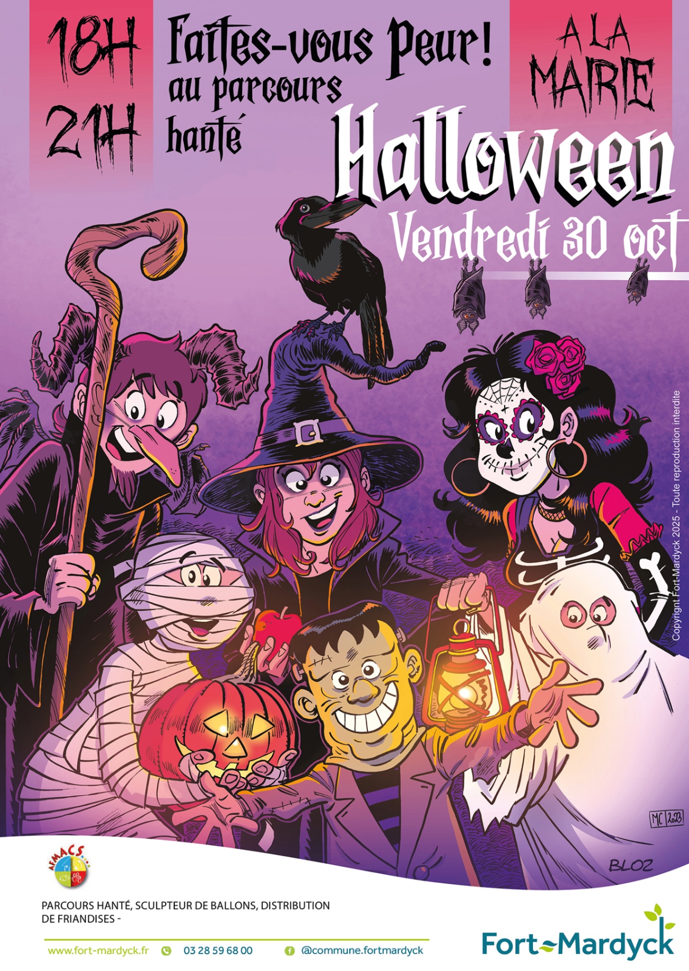 Parcours hanté d'Halloween