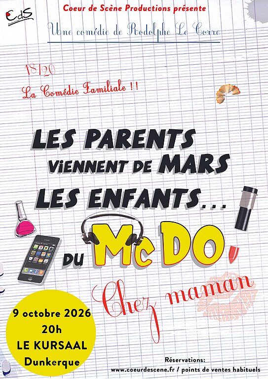 Les Parents viennent de Mars les Enfants du Mc Do